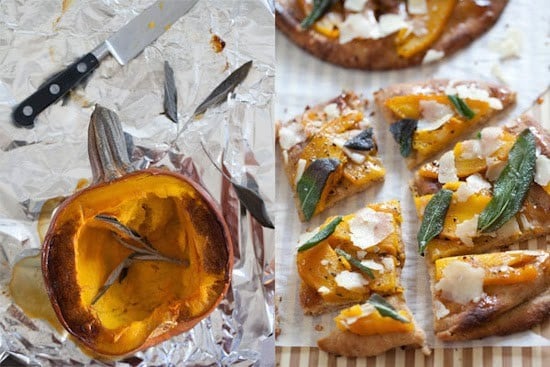 Pumpkin and Fried Sage Flat Breads