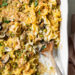 Homemade classic tuna noodle casserole, the quintessential American dish made from scratch and under $10 to make, the kids love it!