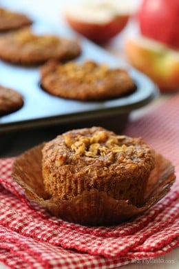 whole grain apple muffins