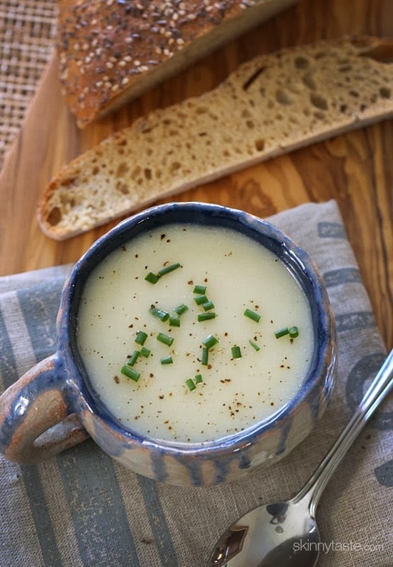 Dad's Creamy Cauliflower Soup was always a favorite growing up, and made with just 5 ingredients! 