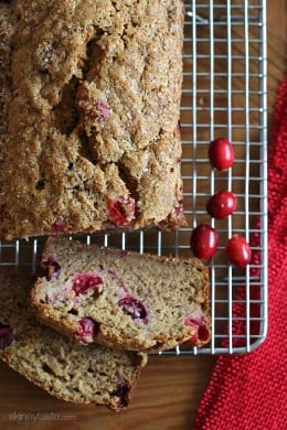 If you have ripe bananas lying around, today is the perfect day to make this wonderfully moist Banana Cranberry Bread studded with tart ruby cranberries!