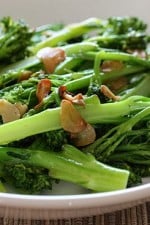 Broccolini, also known as baby broccoli, makes a fantastic, quick side dish and compliments just about anything from beef roasts, lamb, fish, turkey, chicken, lasagna and more.
