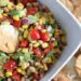 For those of you who believe eating black eyed peas in the New Year will bring you luck (and we can certainly all use a little more luck) this healthy bean salad is for you! Whether you eat this as a salad or serve it as a dip with some baked chips, the zesty flavors in this salad is sure to turn you into a fan of black-eyed peas.