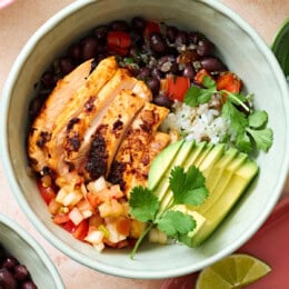 Chicken Taco Rice Bowls