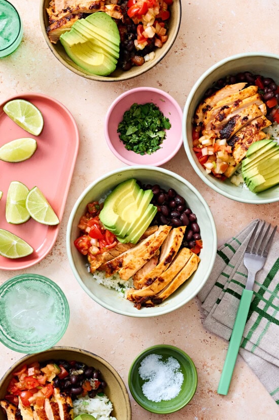 Chicken Taco Bowls (High-Protein, High-Fiber) - Skinnytaste