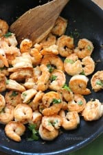 Cilantro and lime make this simple shrimp dish outstanding – and it takes just minutes to make!