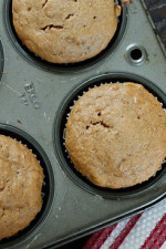 Sunday mornings are a little better when I make these deliciously moist peanut butter muffins. These muffins make a regular appearance in my home whenever I have ripe bananas I need to use up. Everyone loves them around here – if you try them you'll know why!