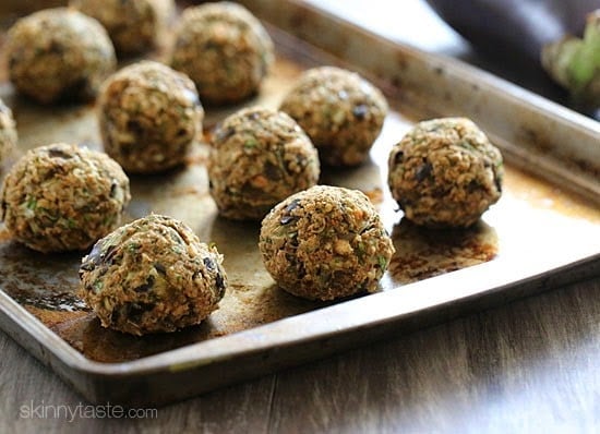 These vegan eggplant meatballs are amazing meatless meatballs, made with eggplant, white beans and breadcrumbs to hold them together. If I was a vegan, I would have no problem eating this for dinner every night!