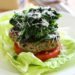 These Broccoli Rabe Turkey Burgers are deliciously flavorful – I skipped the bun, served them over lettuce and topped with sauteed broccoli rabe