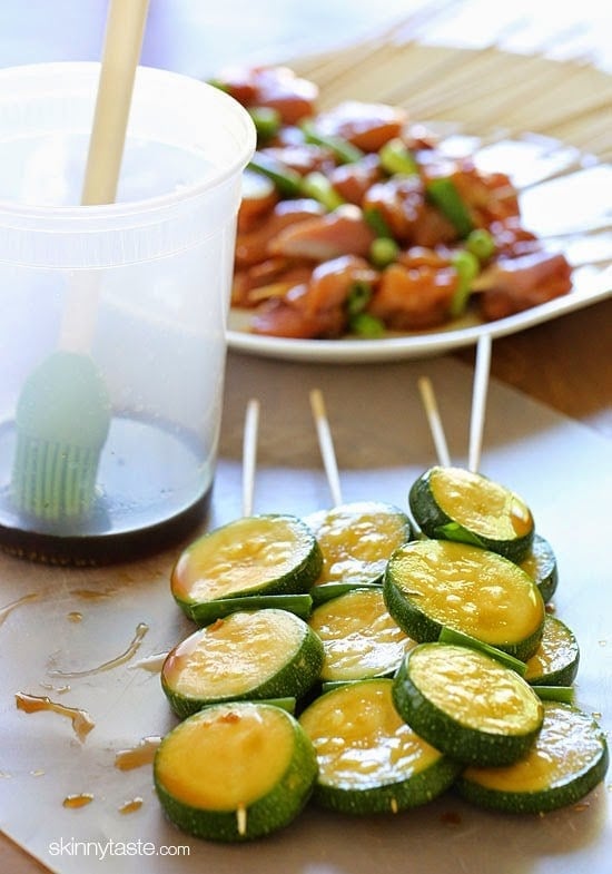 Grilled Chicken and Zucchini Skewers