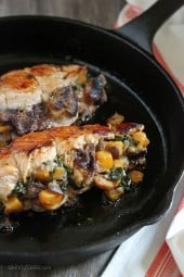 Stuffed Turkey Breasts with Butternut Squash and Figs is a wonderful One-Pan Fall dish. This is also Whole30 compliant as well as gluten-free, low-carb, keto and Paleo.
