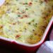 This Sausage, Cheese and Veggie Breakfast Casserole is made with Italian chicken sausage, broccoli, roasted peppers and mozzarella cheese.