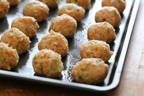baked chicken meatballs