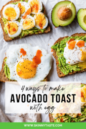 How To Make Avocado Toast with Egg 4 Ways