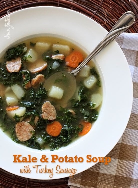 Kale and Potato Soup with Turkey Sausage