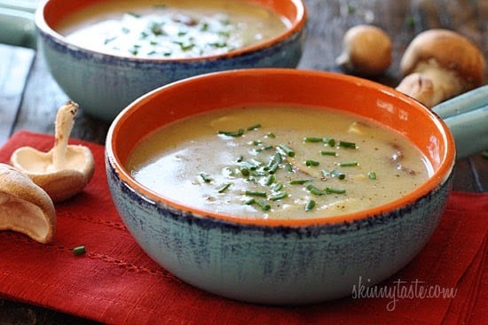 Low Fat Creamy Mushroom Soup