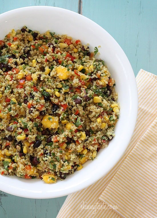 Southwestern Black Bean, Quinoa and Mango Medley Skinnytaste