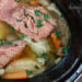 The easiest way to make Crock Pot Corned Beef and Cabbage is in the slow cooker! The slow cooking makes this beef so tender and delicious.
