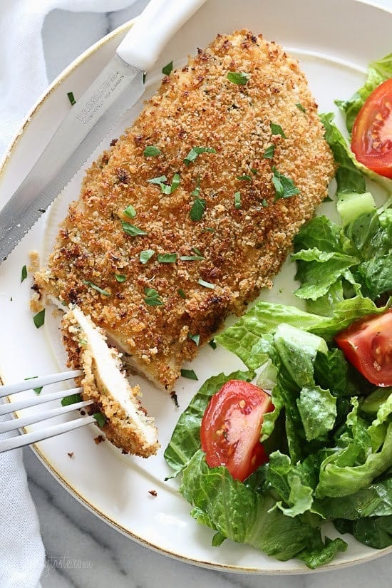 Mustard Herb Crusted Chicken Breasts - quick, light and delicious!