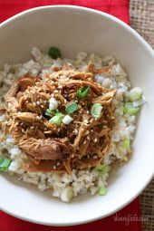 Sweet, savory and a little spicy, this easy Asian inspired Crock Pot Honey Sesame Chicken has a balance of flavor combinations.