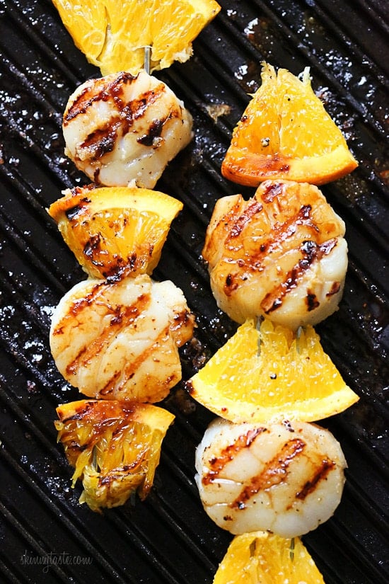 Grilled Scallop and Orange Kebabs with Honey-Ginger Glaze – 5 ingredients, ready in 15 minutes!