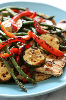 WW Grilled Chicken and Vegetables
