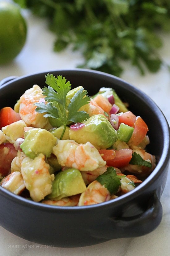 Zesty Lime Shrimp and Avocado Salad | Skinnytaste
