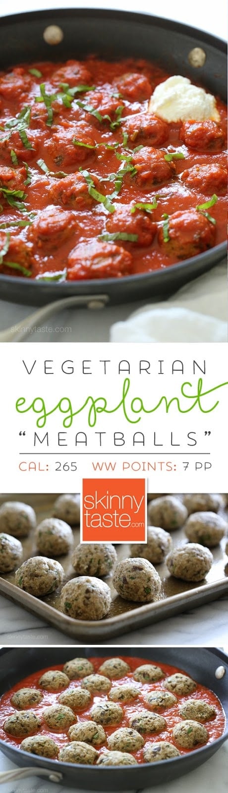 Eggplant "Meatballs" – hearty eggplant is one of the best vegetable substitutes to make these luscious, meatless “meatballs”.