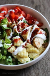 This BBQ Chicken Salad is easy, delicious and takes less than 15 minutes to make – the perfect summer salad bowl!