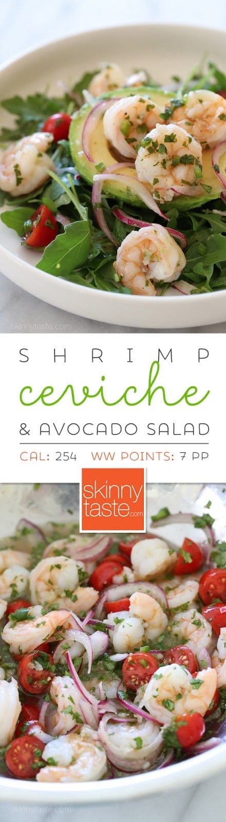 Shrimp Ceviche and Avocado Salad – now THIS is MY kind of salad! Easy, light and delicious!