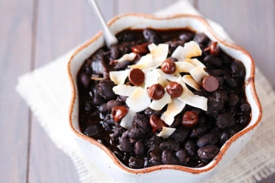 Black Bean Chili with Chocolate and Coconut