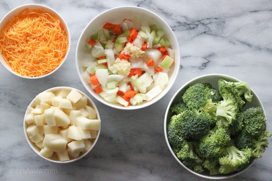 ingredients for Broccoli Cheese Soup