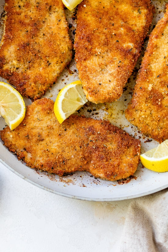 pan fried turkey cutlets with parmesan crust