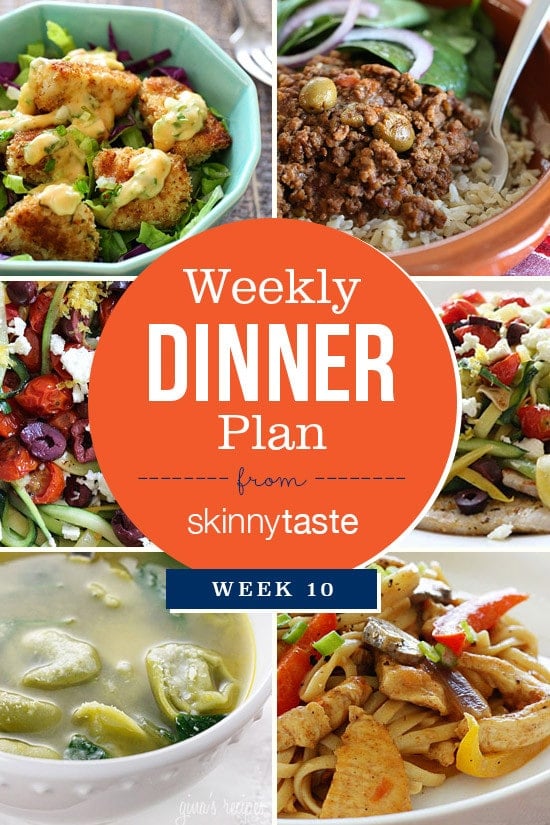 Skinnytaste Dinner Plan (Week 10) 