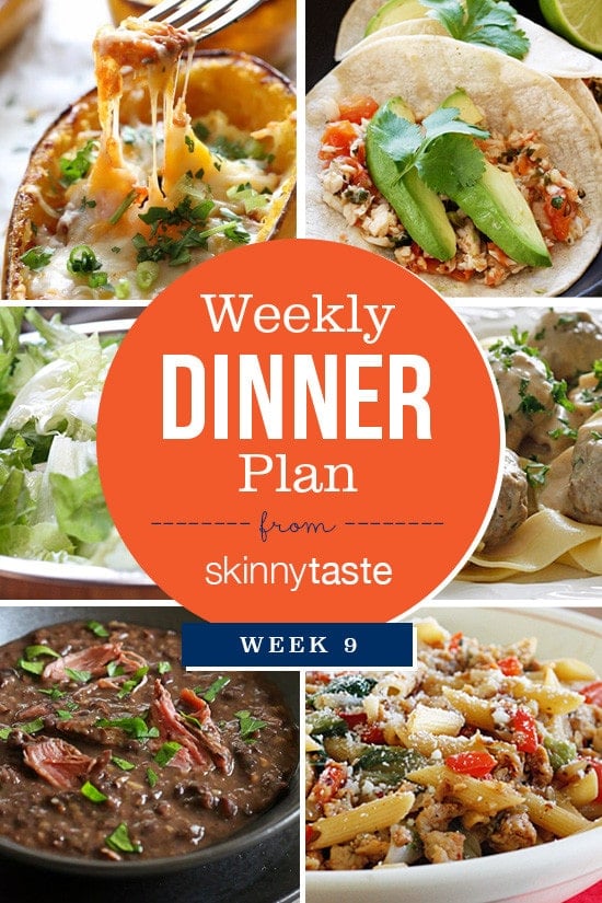 Skinnytaste Dinner Plan (Week 9)