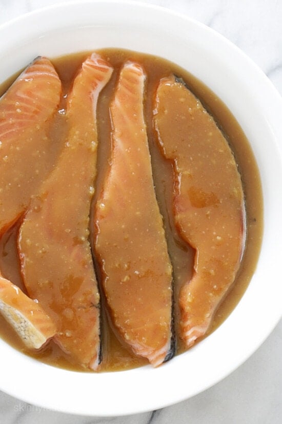 salmon in miso marinade