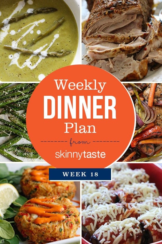 Skinnytaste Dinner Plan (Week 18)