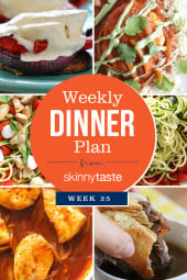 Skinnytaste Dinner Plan Week 25