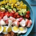 A classic Cobb salad with a light summer twist. If you live on the coast like me and have access to fresh lobster, this salad is a must! If you’re worried about cooking a live lobster, many seafood stores will steam it for you. Crab or shrimp would also make an excellent substitution.