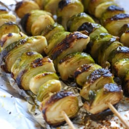 When you think of grilled vegetables, corn, eggplant, peppers and zucchini usually come to mind. But did you know you can make brussels sprouts on the grill too? They come out charred on the edges and make the perfect side to grilled steaks, pork or chicken.