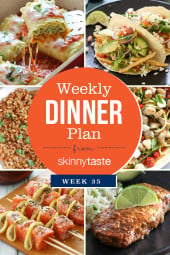 Skinnytaste Dinner Plan (Week 35)