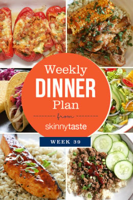 Skinnytaste Dinner Plan (Week 39)