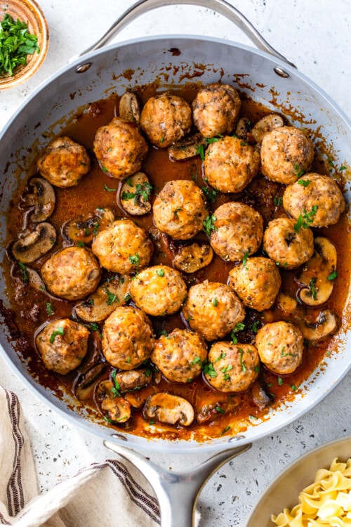 Salisbury Steak Meatballs (Instant Pot, Stove, Slow Cooker) Skinnytaste