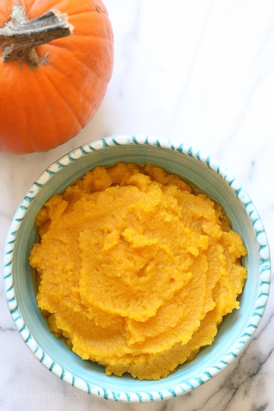 Making pumpkin puree from scratch is easy to do! Here are two methods, the quick method in the pressure cooker or the oven roasted method which is just as easy, but takes a little more time.