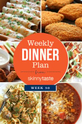 Skinnytaste Dinner Plan (Week 50)