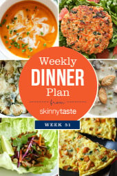Skinnytaste Dinner Plan (Week 51)