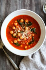 This easy, hearty, one-pot meal, loaded with chickpeas and vegetables in every bite is so flavorful with and perfect for a cold winter night.