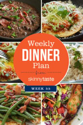 Skinnytaste Dinner Plan (Week 55)