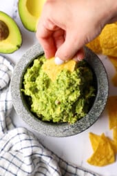 Guacamole and chip