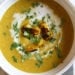 Roasting cauliflower enhances the flavors in this delicious, healthy soup. If you haven't jumped on the turmeric bandwagon yet, this soup is a great place to start! I like to reserve some of the roasted cauliflower as a garnish for the soup.